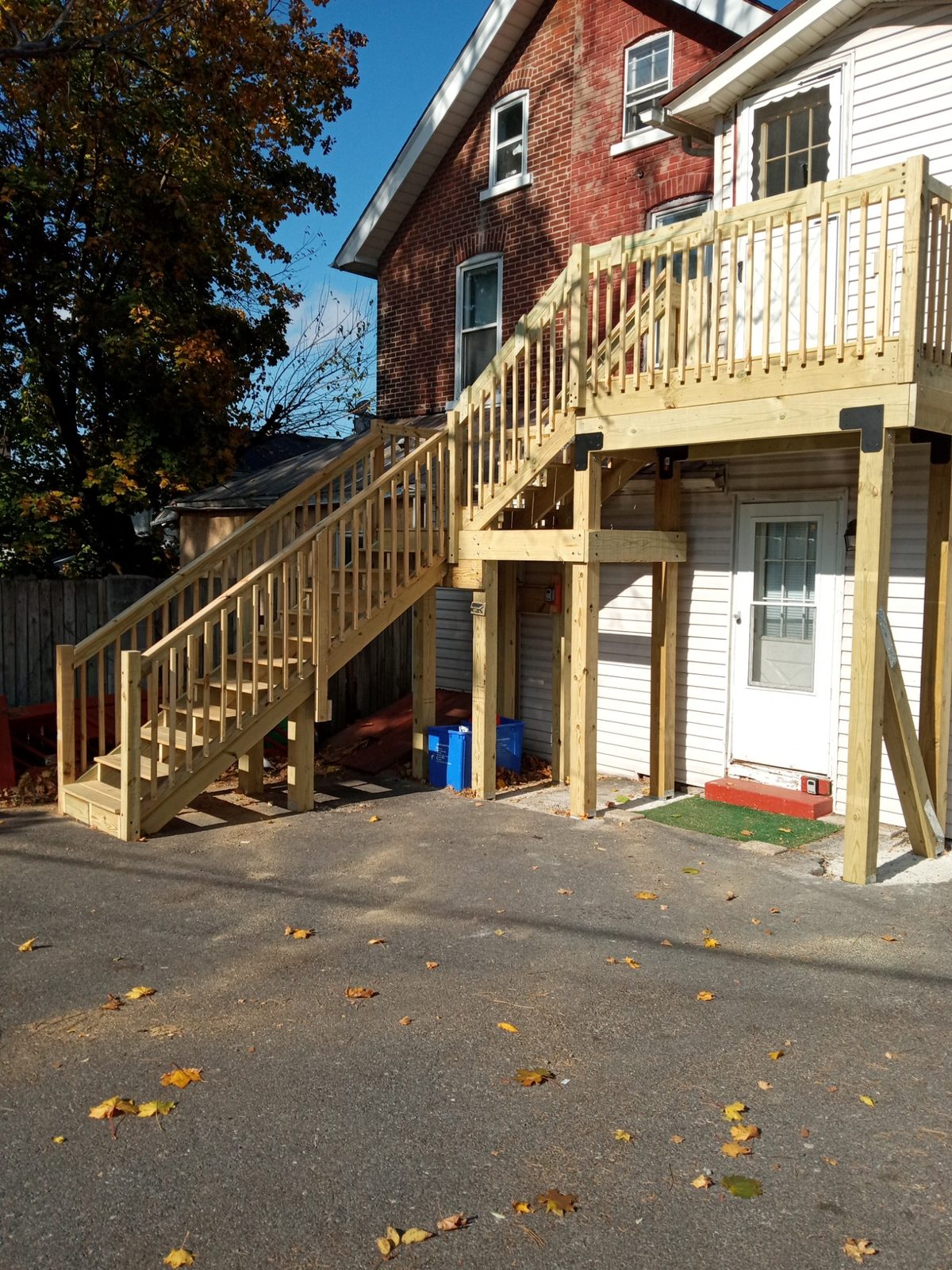 Rebuilt permitted deck in Allentown